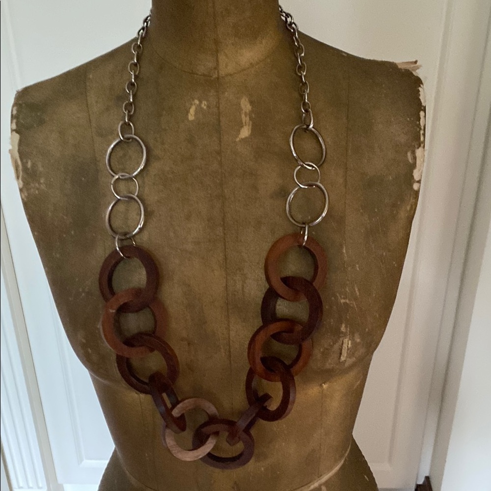 Chunky Brown Chain Necklace